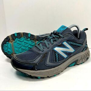 New Balance 410 V5 Trail Running Shoes Grey Blue Womens 9